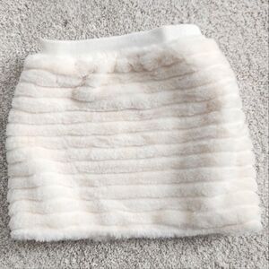 Girls Faux Fur Holiday Skirt